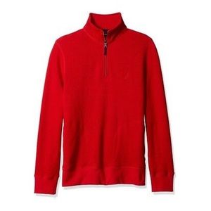 NWT Nautical Windward Half Zip Red Large
